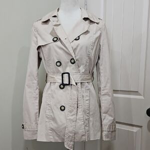 Women's Cream Trench Coat